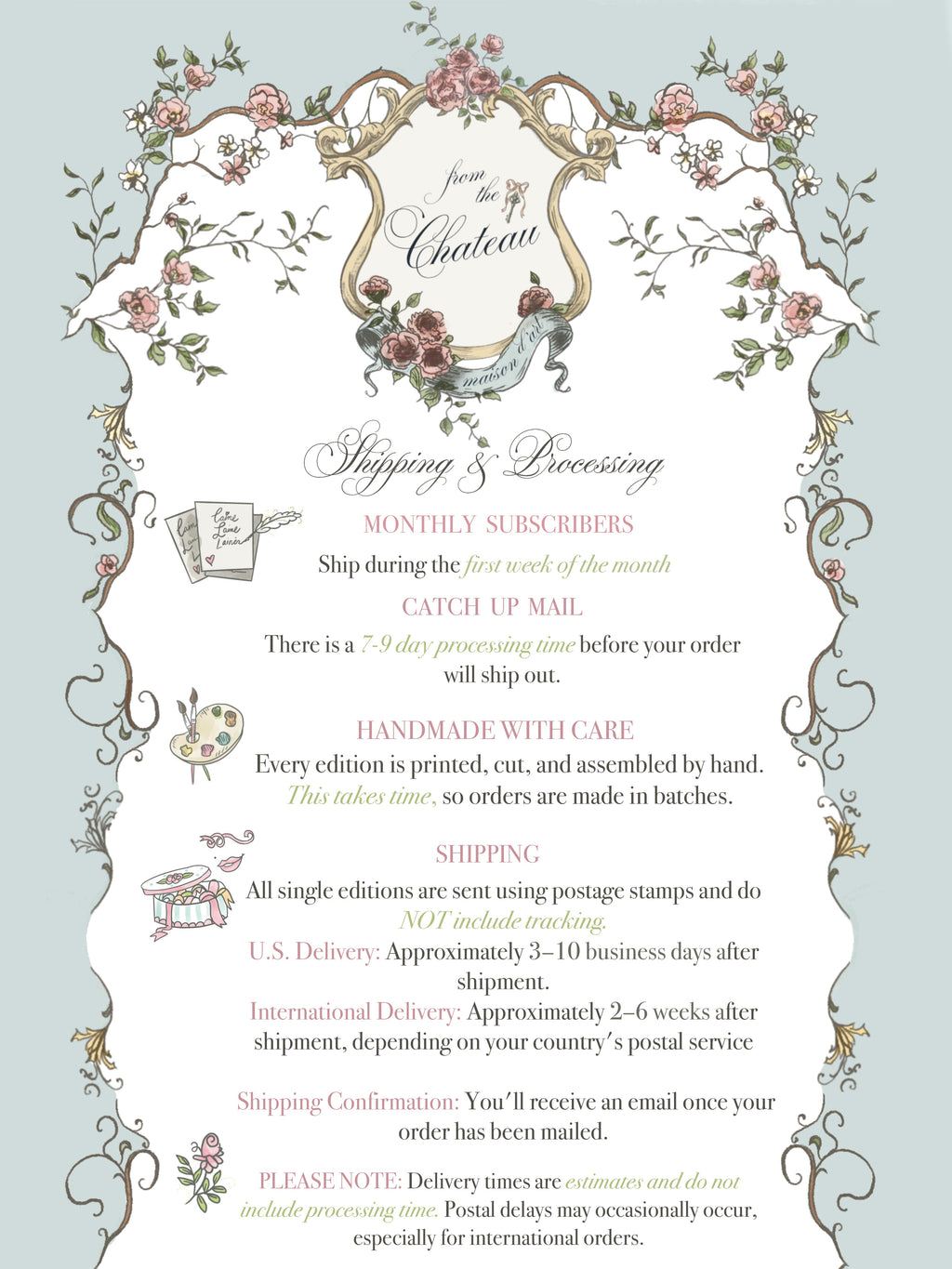 Prepaid From The Château Memberships